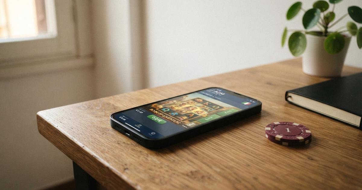 Interfaccia di un casinò online ADM con il selettore della puntata minima visibile prima dell'avvio del gioco