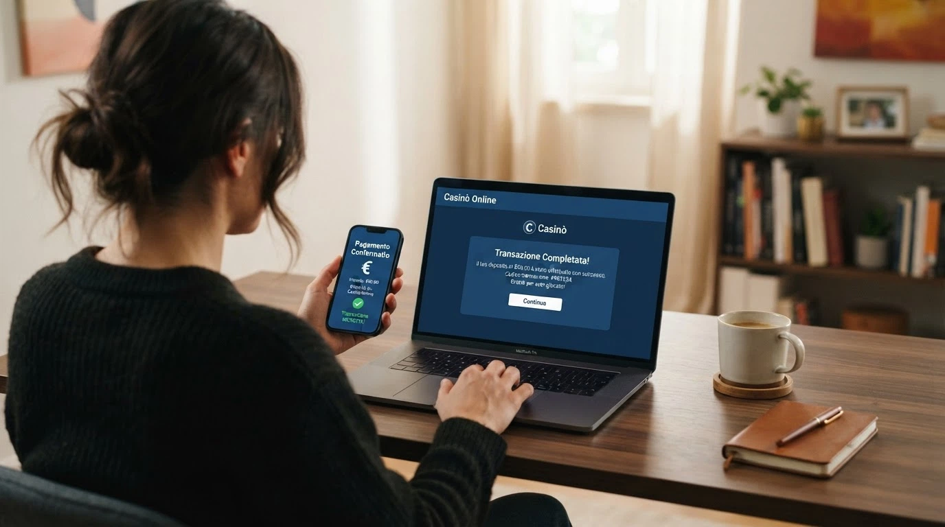 Sequenza di schermate del processo di deposito con PayPal: selezione del metodo, inserimento dell'importo e conferma sul sito PayPal.