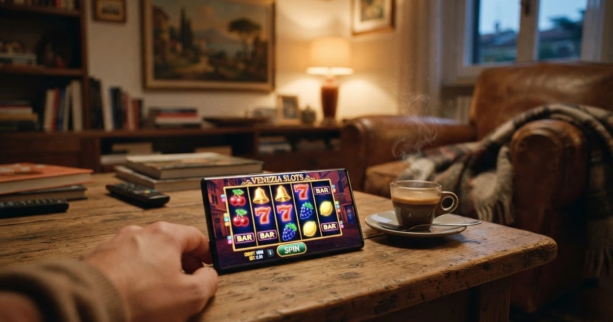 Una schermata di una video slot a 5 rulli in modalità demo su un browser desktop, con il contatore del credito virtuale in evidenza