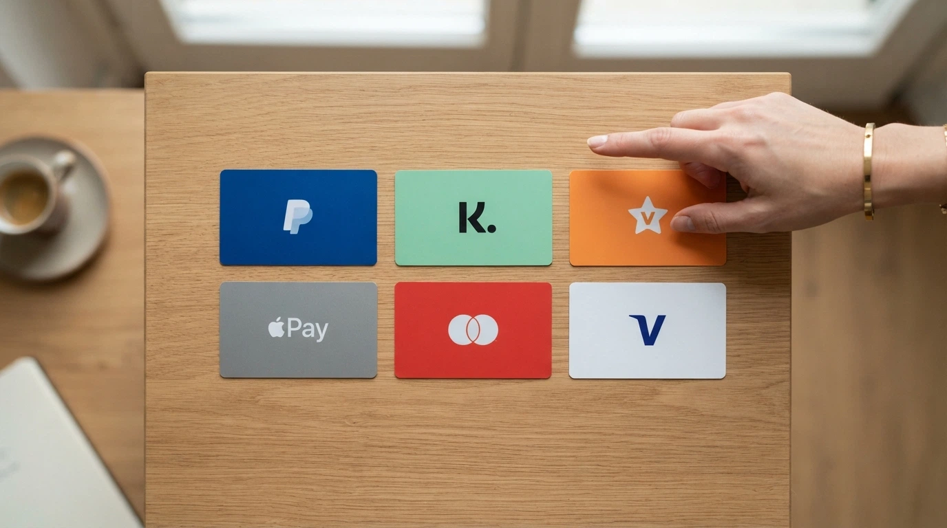 I loghi di PayPal, Postepay, Skrill, Paysafecard, Visa e Mastercard disposti in griglia con l'indicazione del deposito minimo accanto a ciascuno