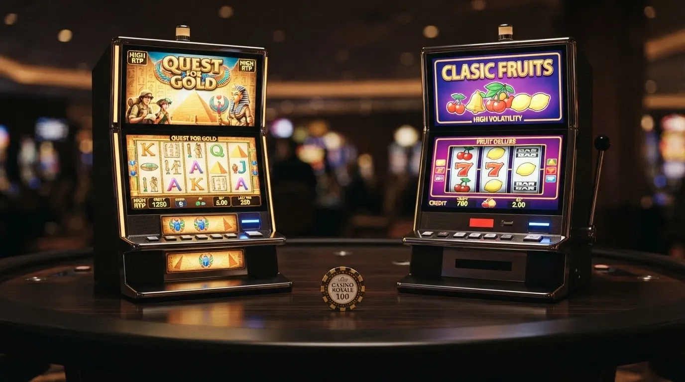 Due slot machine affiancate — Book of 99 e Mega Joker — con il pannello informazioni che mostra la percentuale RTP
